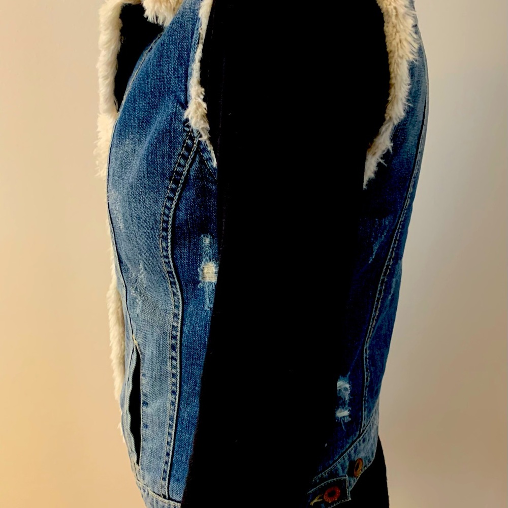 Guess Lined Denim Vest